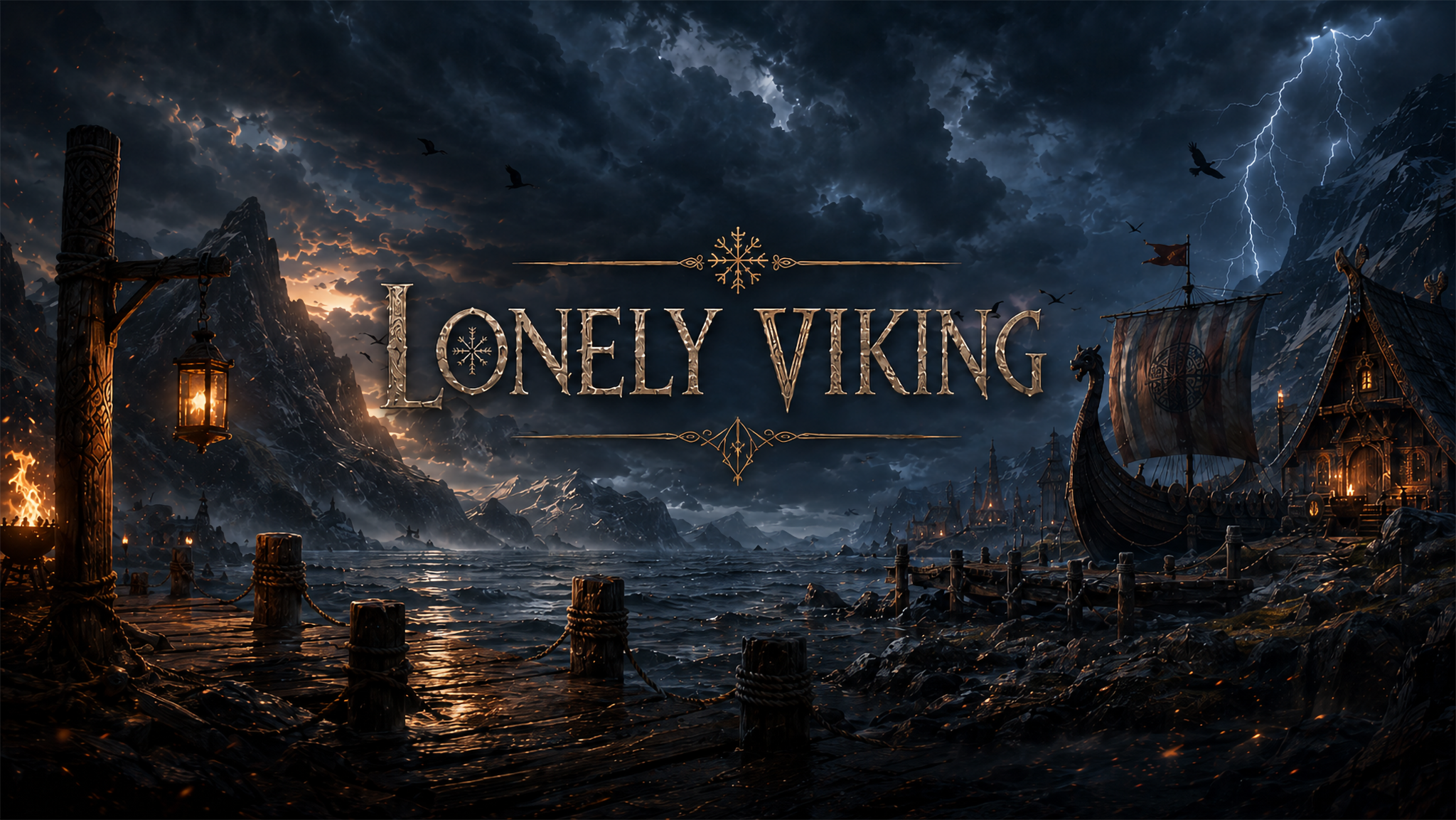 Lonely Viking Banner